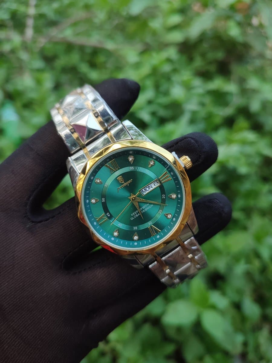 Poedagar Diamond Cut Green Dial - slide 1
